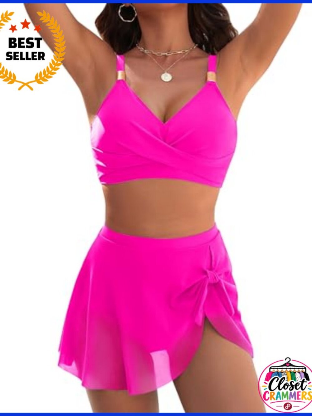 High Waisted Tummy Control Bikini Set 2 Piece Swimsuits